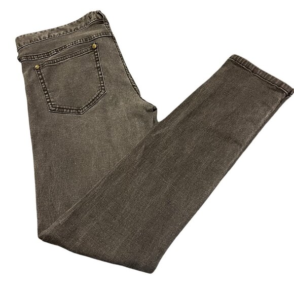 VTG | Y2K | Free People | Faded Black | Five Pocket | Stretch Skinny Jeans - Picture 1 of 10